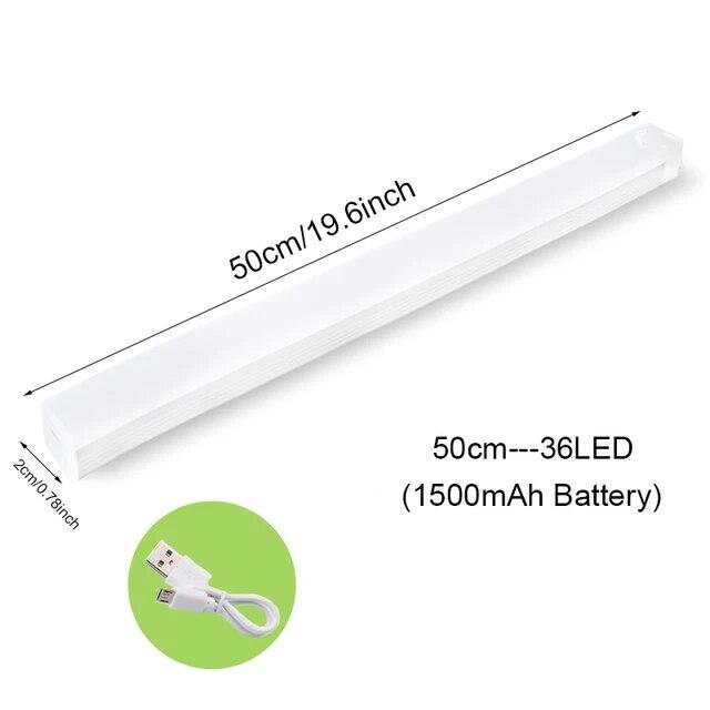 Drahtlose LED Nachtlicht Motion Sensor Licht Schrank Nacht Lampe Für Küche Schlafzimmer Detektor Licht Schrank Treppe Hintergrundbeleuchtung 50cm-36LED weiß