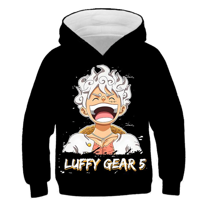 One Piece Kinder Hoodie Sweatshirt One Piece Jungen Mädchen 3D Druck Sport Pullover Cosplay Kostüm Kinder Pullover Tops 100