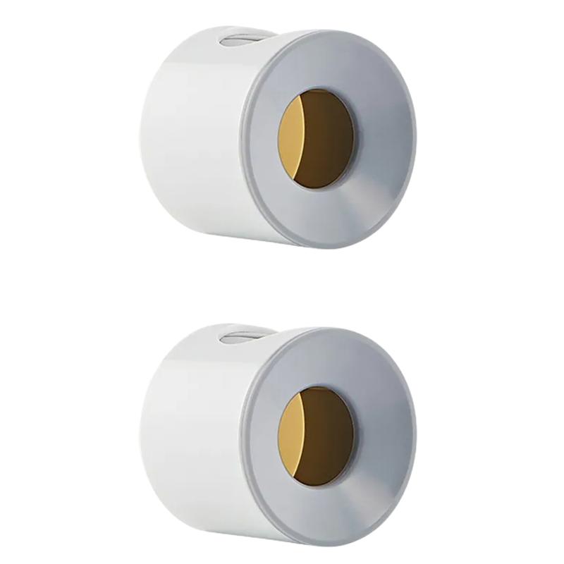 2 stücke Elektrische Zahnbürste Halter Wand Lagerung Rack Zahnbürste Lagerung Organizer Klebstoff Zahnbürste Halter Badezimmer Zubehör 2pcs graue