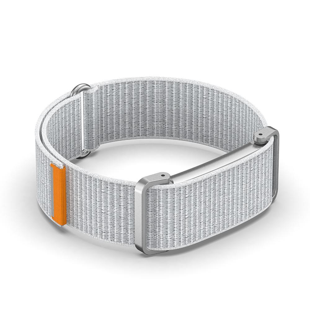 Atmungsaktive Sportbänder Nylon Ersatz-Armband für Google Fitbit Air für Herren Damen grau