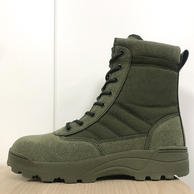 Neue US-Militär-Leder-Kampfstiefel für Männer Combat Bot Infanterie Taktische Stiefel Askeri Bot Army Bots Army Schuhe 41 armee grüne