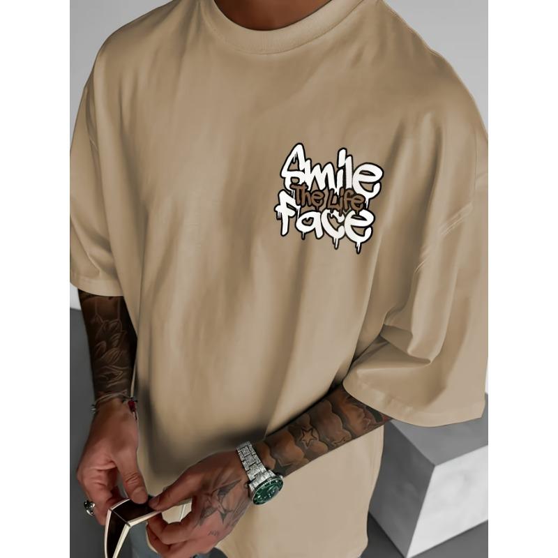 Sommer neues Herrenmode Stil Teddybär Buchstaben Druck bequemes und atmungsaktives Rundhals T-Shirt Outdoor High Street Top 5XL