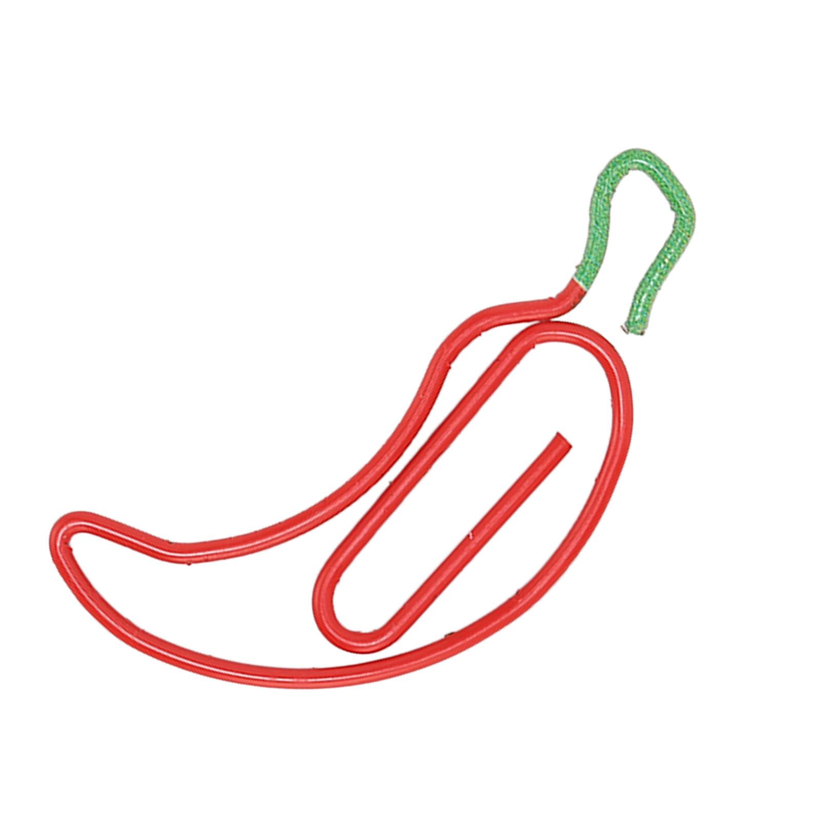 100 Stück Büroklammern Pfefferform Erhöhte Rutschfestigkeit Rostschutz Metall Niedliche Büroklammern