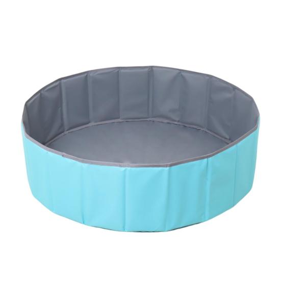 Spielballbecken, faltbar, doppellagig, Mehrzweck-Oxford-Tuch, einfach zu verstauen, für Kinder im Innenbereich, Laufstall für den Innenbereich 100cm blau