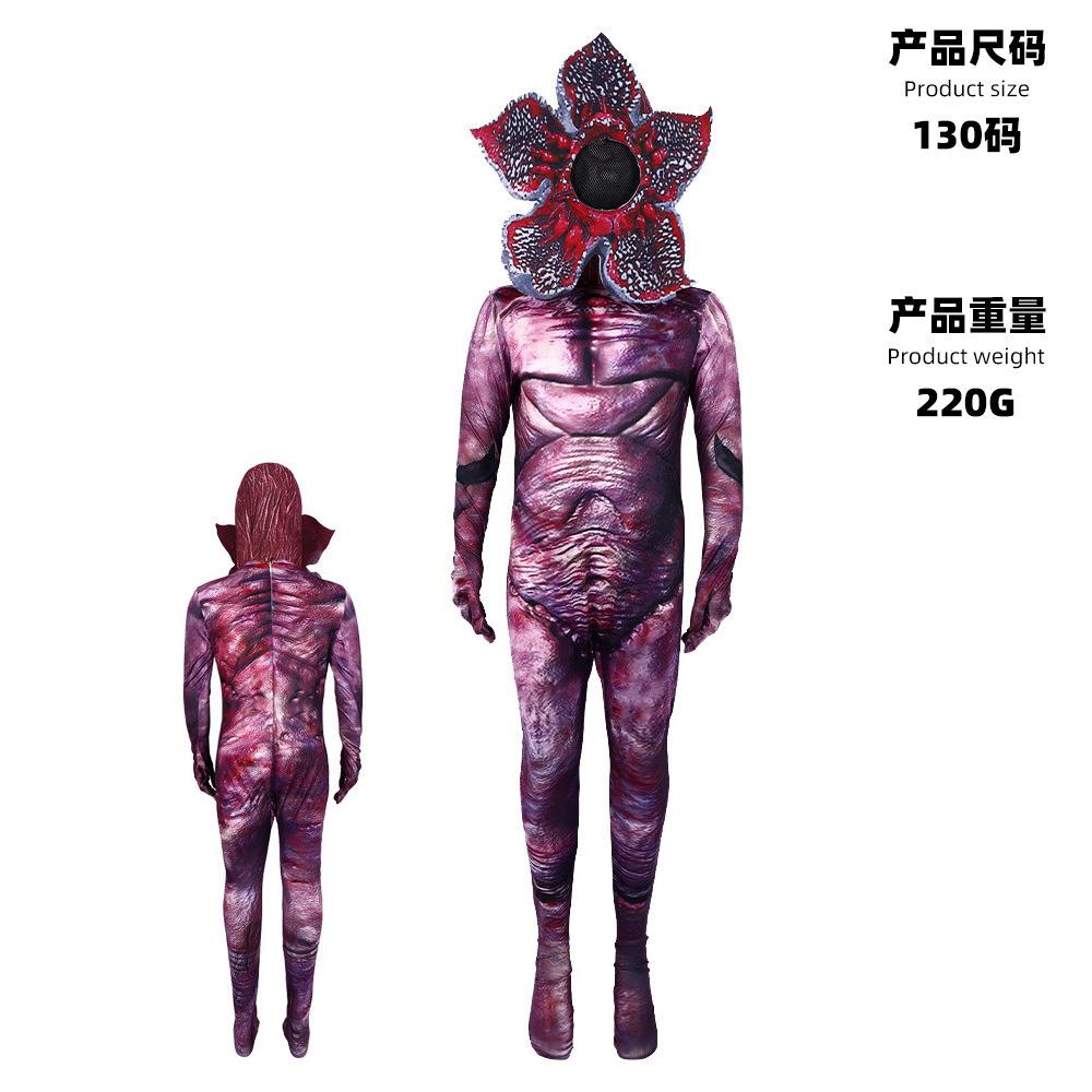 Halloween Stranger Things Stranger Things 5 Cosplay Kostüm Cosplay Bühnenkostüm A kids 150 pink