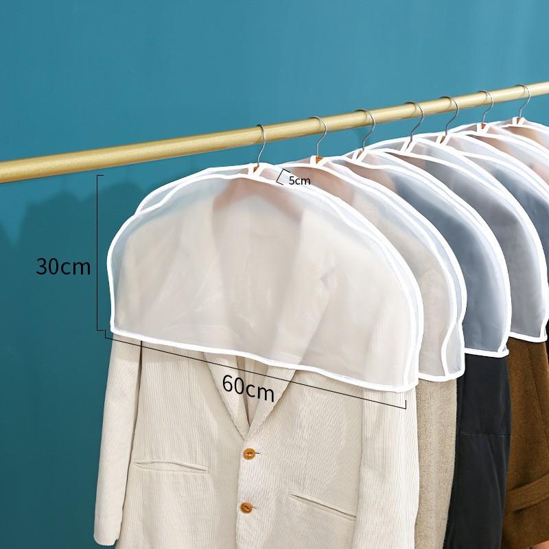 PEVA Kleiderstaubschutzhüllen für Schrank, Transparente hängende Kleidersäcke für Anzüge, Kleider, Mäntel, Jacken und Pullover 60*30cm