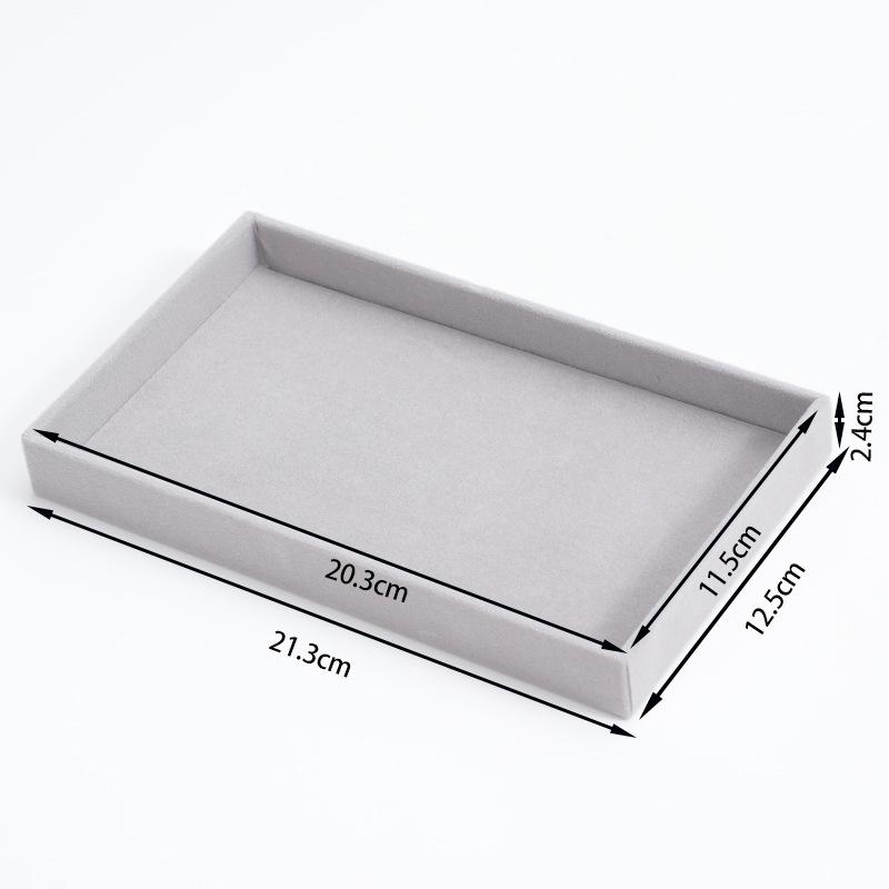 Samt Schmuckaufbewahrungsbox Ohrringe Halskette Ring Armband Schmuckständer Schmuck Gold Tablett