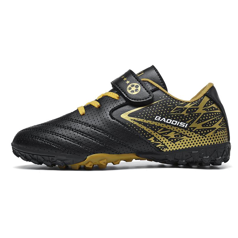 Neue Kinder Fußballschuhe Sports Society Feld Junge Fußballschuhe Futsal Schnell Indoor Sneaker Original Knöchel Stollen Fußballschuh 34