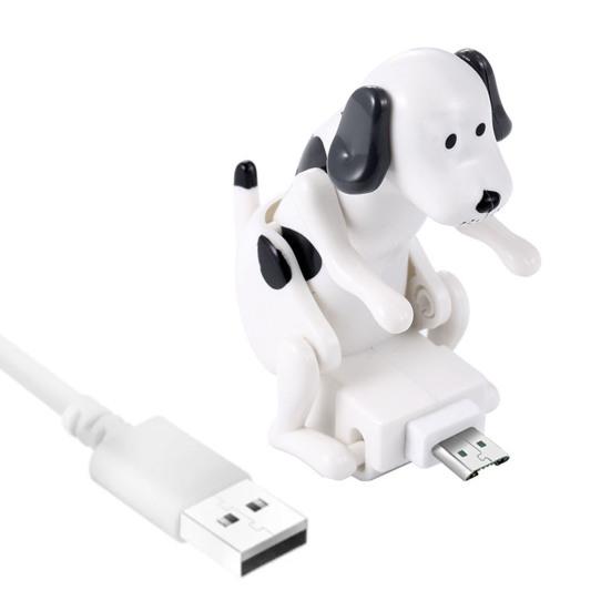 Fun Humping Dog-Ladekabel, Stressabbau, effizientes Schnellladen, Smart-Chip-Typ-C/8-Pin/Micro-USB-Ladekabel Micro weiß