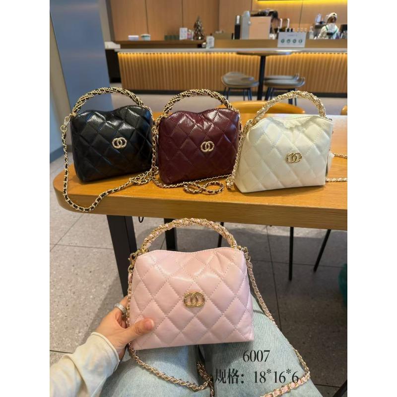 Echte Leder Kleine Duftende Stil Tasche, Hochwertige und Nischen Ketten Tasche, Vielseitige und Exquisite Umhänge Tasche, Brotdosen Tasche, Kleine Handtasche rosa