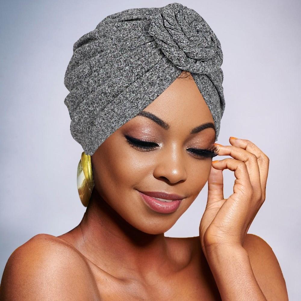 Neue Vintage Hijab-Kappen Wickelstil Elastische Verdrehte Knoten Turbanmütze Weiches Polyester Atmungsaktives Islamisches Stirnband Damen Kopfbedeckung