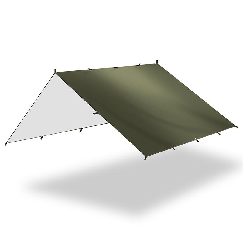 4x4m 4x3m 3x3m Tarp Zelt Wasserdicht Camping UV Schutz Outdoor Wandern Rucksackreisen Zelt Tarp Camping Tourist Strand Sun Shelter 3*3m armee grüne