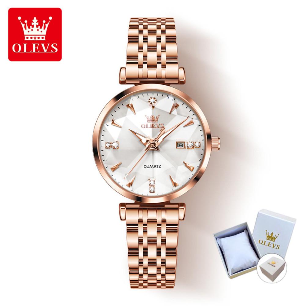 OLEVS Damenuhr Quarzuhr Mode wasserdichte Damenuhr