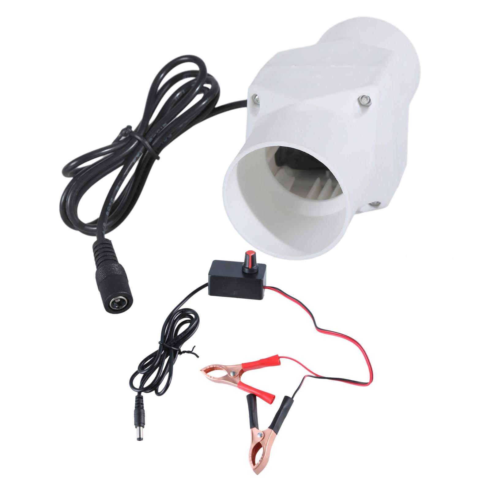 Inline-Luftgebläse 12V Lüftungsgebläse Luftauslass Inline Marine Bilge Starker Motorlüfter Bilgenluftgebläse 46MM