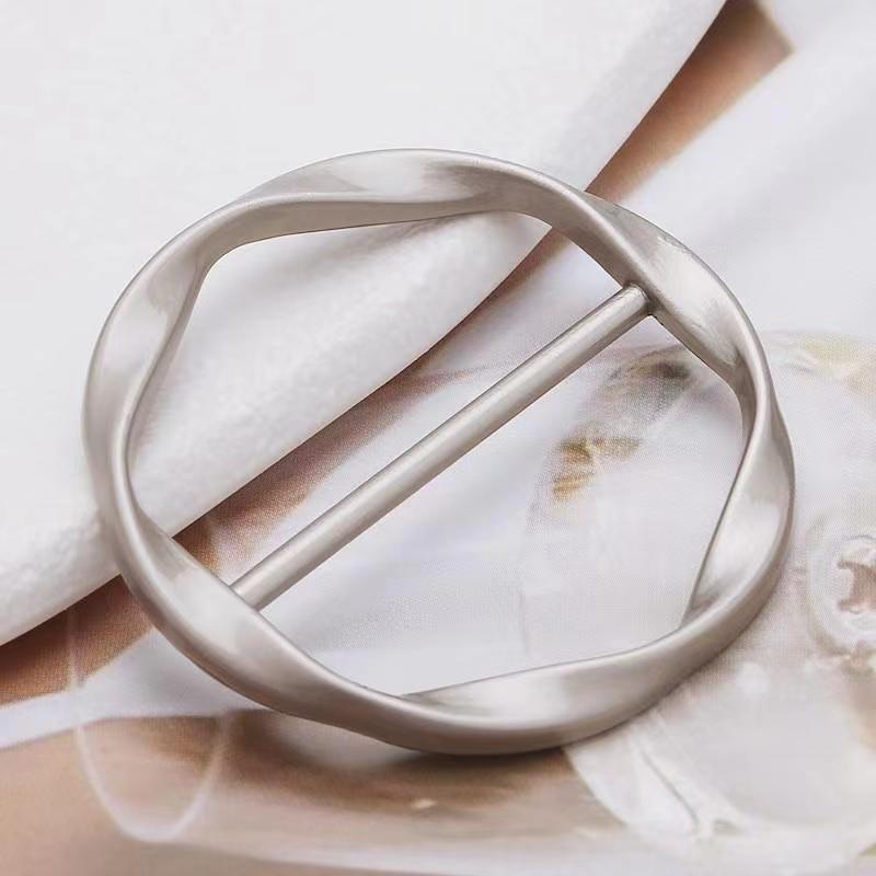 Ecke Saum Taille Geknotet Broschen Kristall Perle Metall Hijab Seidenschal Ring Clip Knopf Hemd T-Shirt Fixierter Halter Schal Schnalle 1PCS
