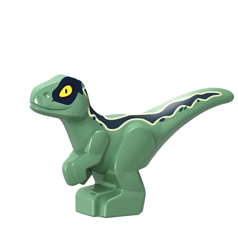 9 Farbe 2CM Mini Baby Dinosaurier Bausteine Spielzeug Ziegel Figuren Spielzeug Kinder Geburtstag Weihnachtsgeschenk 20pcs grün