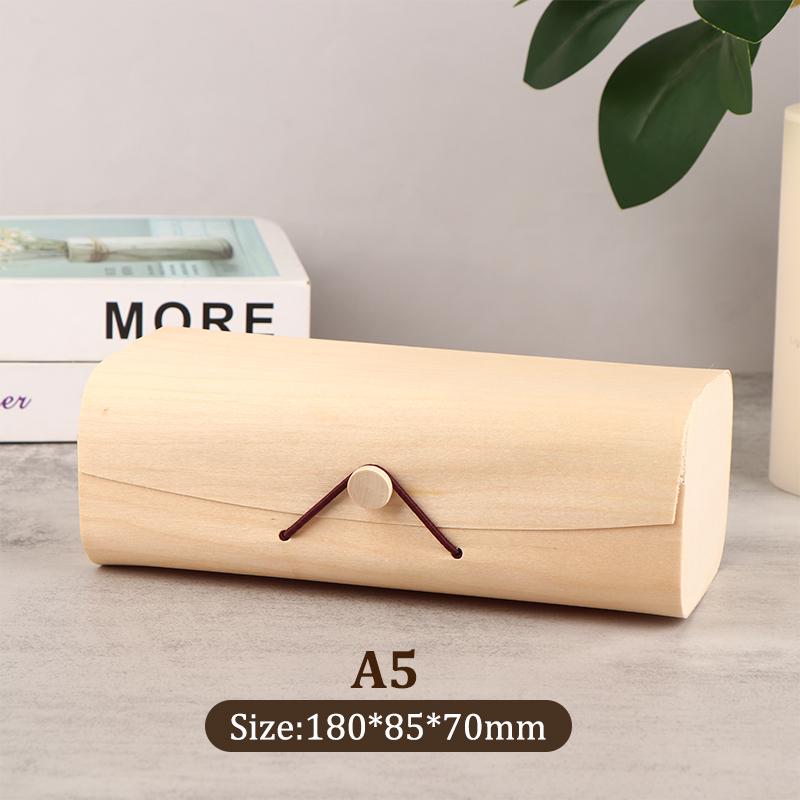 1 Pc Holz Lagerung Box Plain Holz Mit Deckel Geschenk Boxen Gebogene Geschenk Verpackung Fall Für Home Versorgung Lagerung Dekoration schmuck Organi