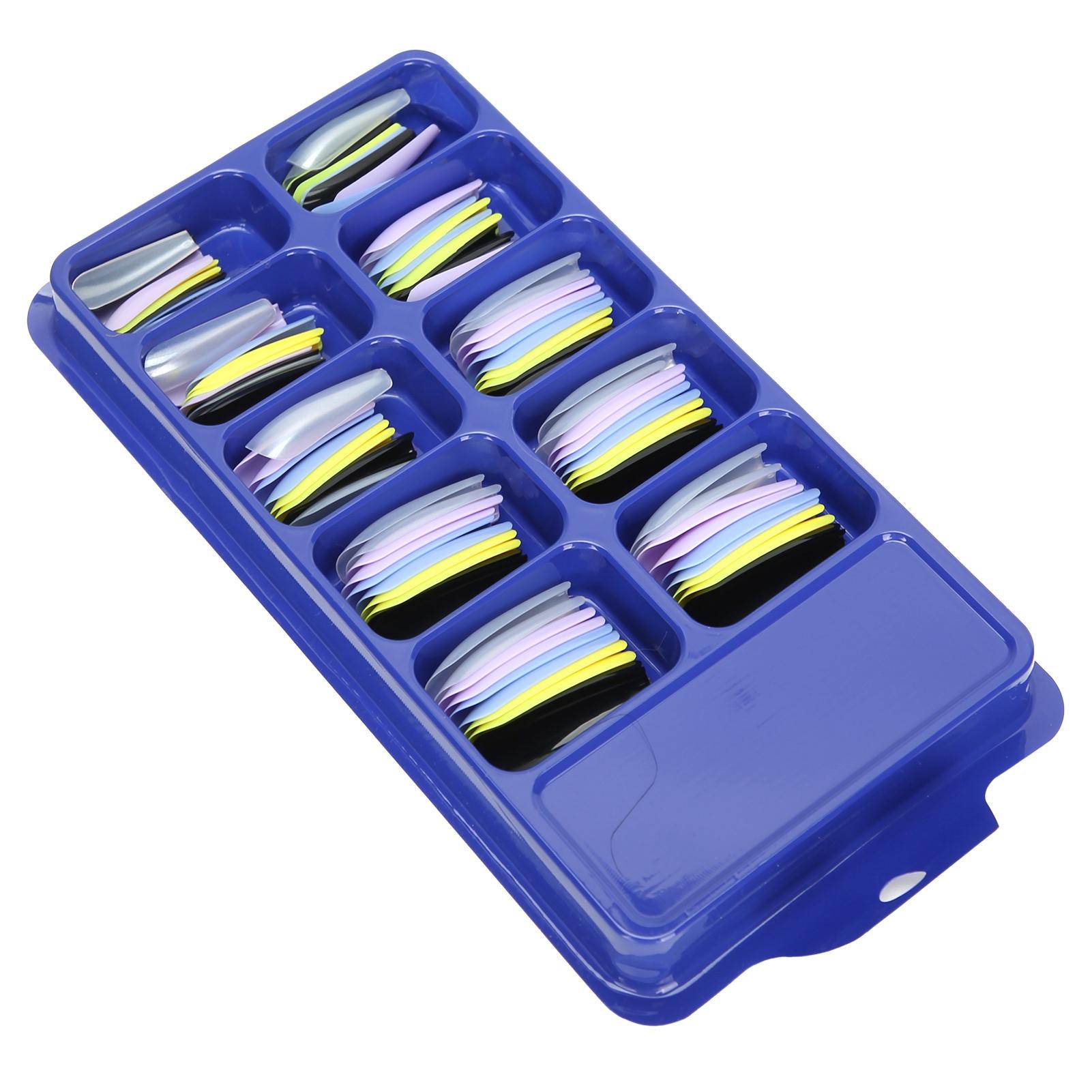 Einfarbig Vollabdeckung Nagelspitze Zuhause Salon Stilvoll Bunt Falsch Kunstnagel Maniküre Werkzeug04