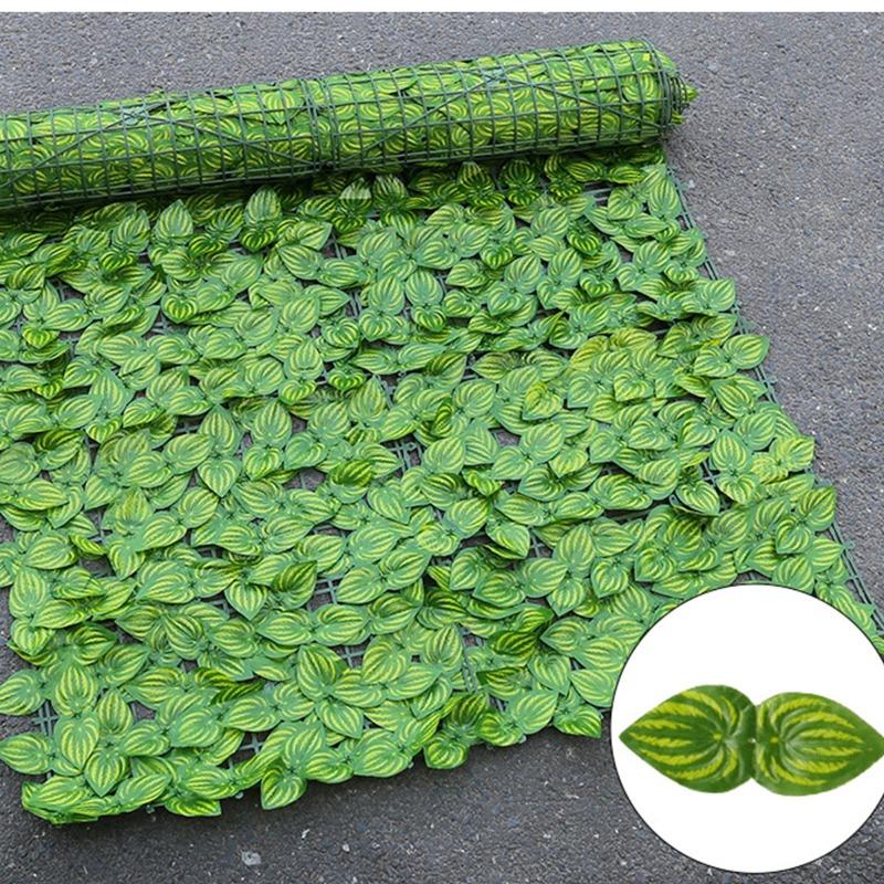 1Pc Künstliche Blatt Zaun Landschaftsbau Zaun Privatsphäre Zaun Wand Outdoor Garten Hinterhof Balkon Zaun S