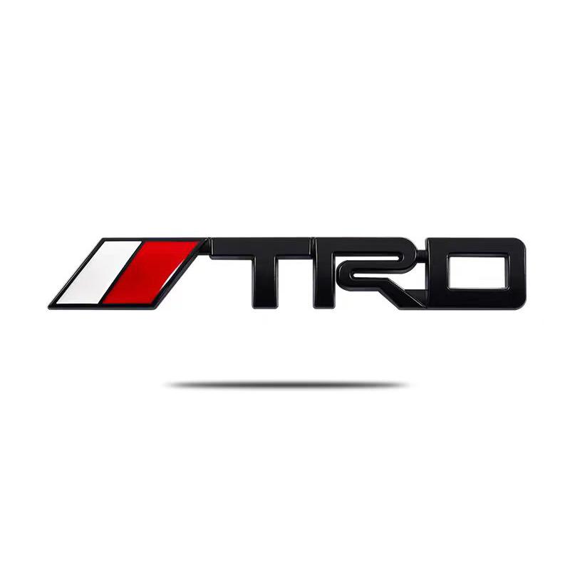 1 Stück 3D Metall Autoaufkleber TRD Emblem Abzeichen Dekoration Zubehör für Toyota GR Corolla Yaris Aygo Prius CHR Camry Auris Avensis