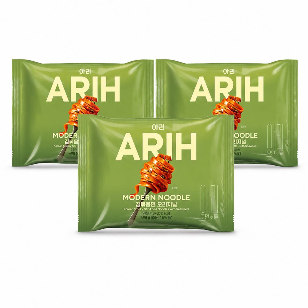 BTS Kollaboration PALDO ARIH Moderne Nudeln Gebratene Nudeln Algen Geschmack 130g #Seaweed Flavor* 3bag