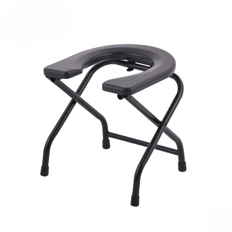 30cm/38cm Haushalt Tragbarer Senioren Toilettensitz Duschstuhl Schwerlast Edelstahl Toilettenstuhl Sitz Height 38cm