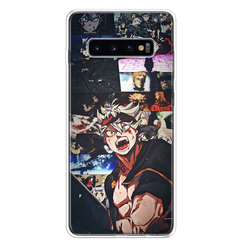 Manga Anime Black Clover Hülle Handyhülle Für Samsung Galaxy S10 Plus S20 FE S21 S22 Ultra S10E S9 S8 + S7 Edge J4 Gehäuse Schale Samsung S22 Ultra