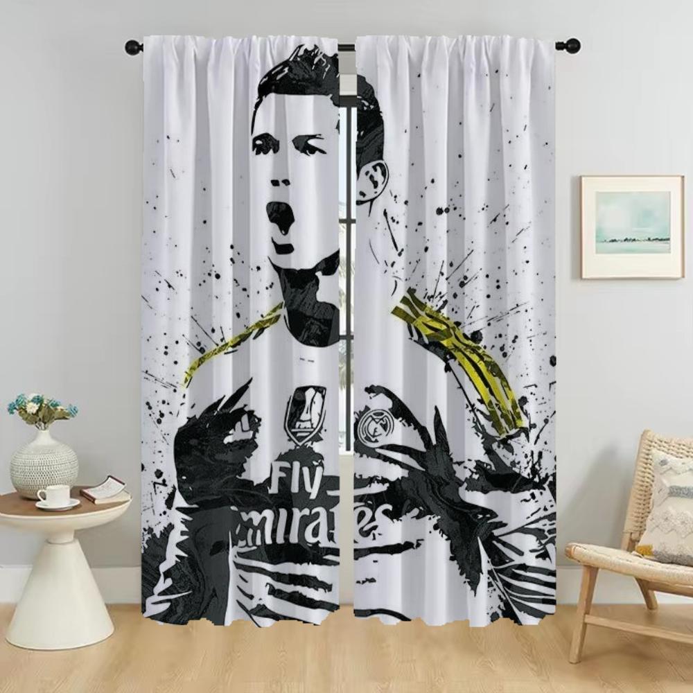 Vorhänge für Schlafzimmer Ronaldos Home Interior Vorhänge für Wohnzimmer Verdunkelungsvorhang Trennwand Halloween Dekoration Schattierungen W107xH183cmx2pcs-CL