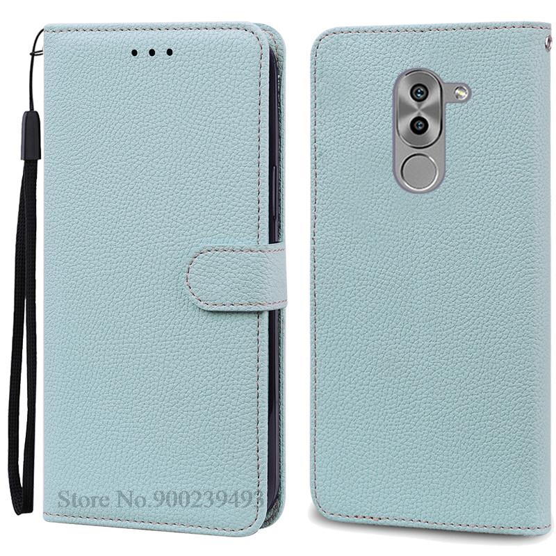 Honor6X Hülle Für Huawei Honor 6X Hülle Flip Leder Brieftasche Handyhülle Für Honor 6X Hülle Für Huawei Honor 6X Hülle Coque Fundas For Honor 6X (2016) hellblaue