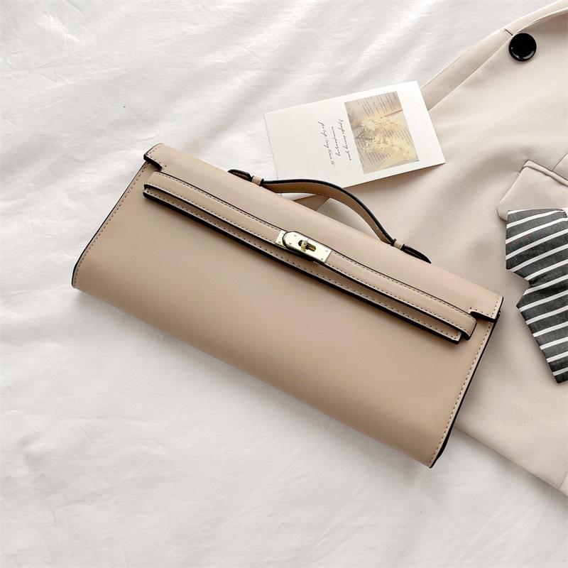Kleine Taschen Damen Großhandelstaschen Neue Mode Damen Taschen Clutch-Taschen Vielseitige Damen-Handtaschen khaki