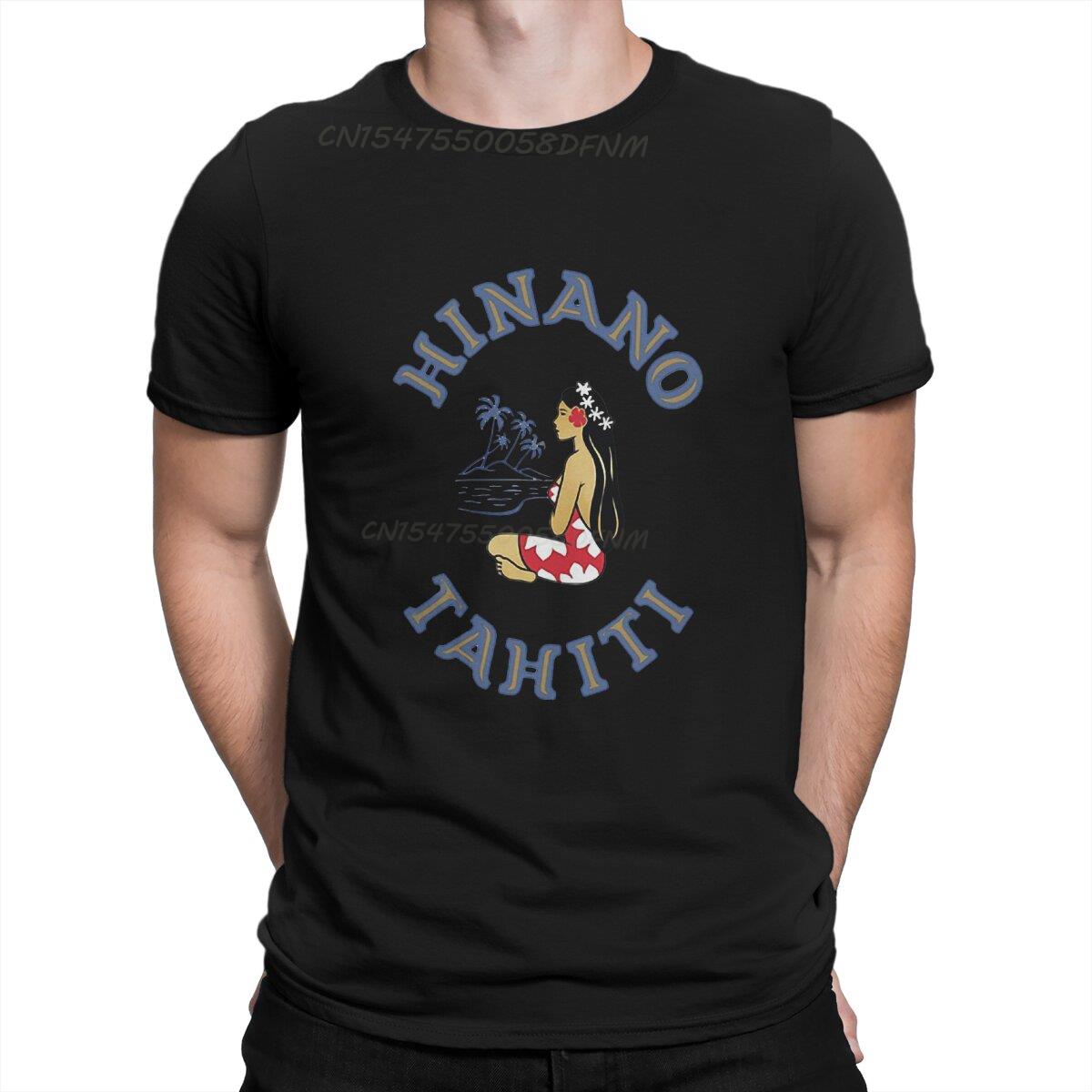 Herren Bier T-Shirts Hinano Tahiti Strand Gemütlich Kawaii Kleidung Fantastische Herren T-Shirts Sommer Tops T-Shirt Neuankömmling T-Shirts 2XL black