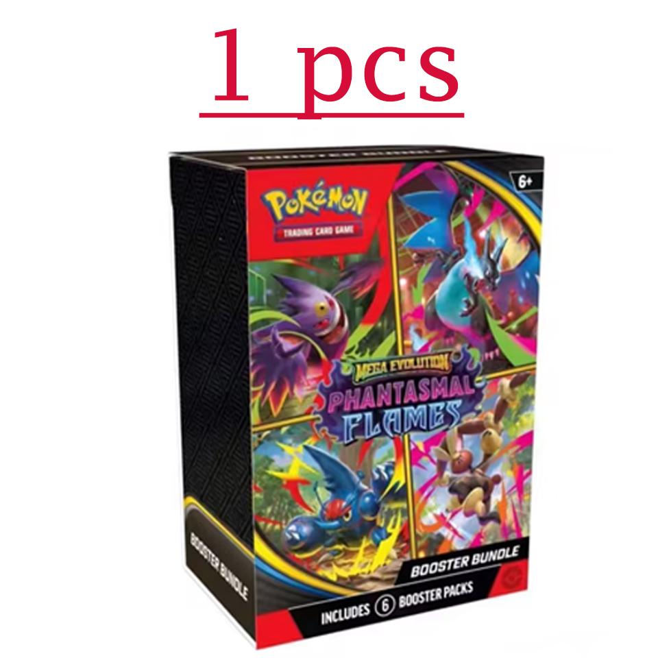 151 Pokémon PTCG Englische Version ME02 Trainerkiste Gesammelte Sammelkarten PKM Karte Phantasmal Flames Geburtstags-Sammelgeschenke Spielzeug