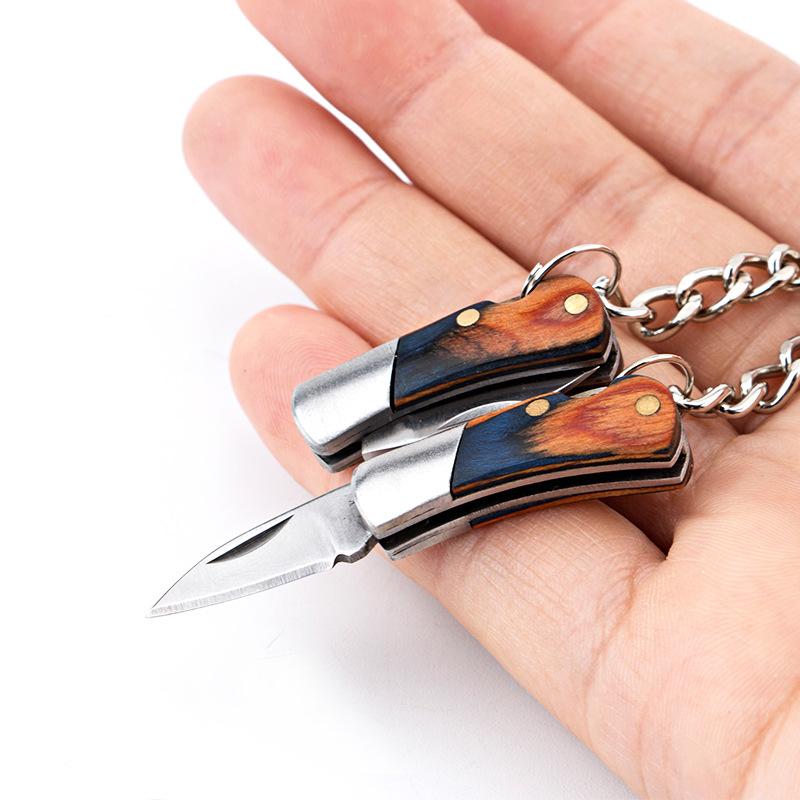 1 STÜCK 2022 Design Schlüsselanhänger Taschentaschen Taschen Schlüsselanhänger Ringe Schlüsselanhänger Schlüsselanhänger Klappbare Taschen Messer Schlüsselanhänger Edelstahl Mini Schlüsselmesser
