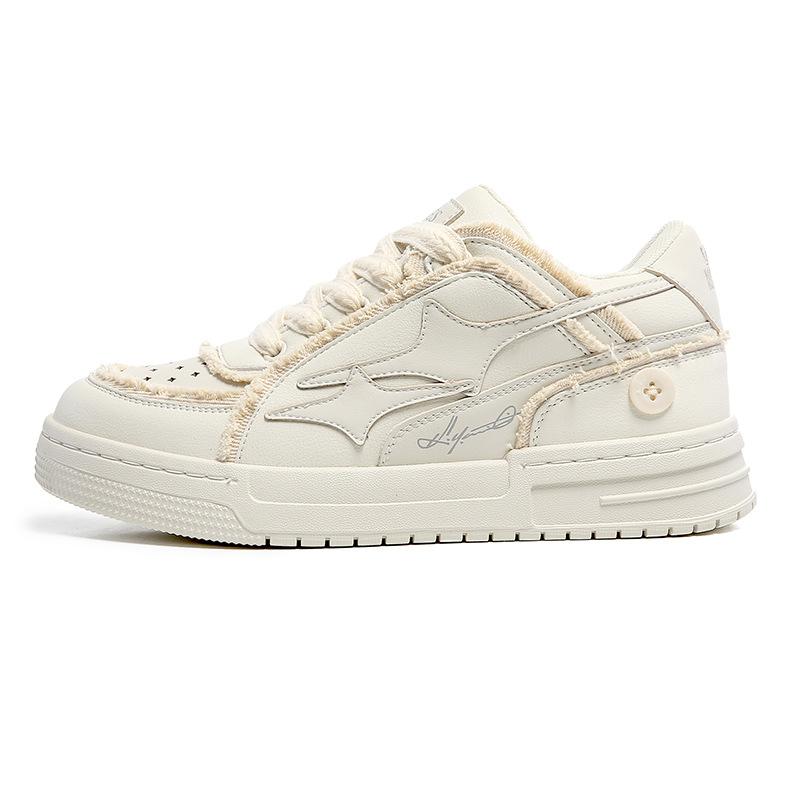 2024 neue Sommer-Board-Schuhe Herren lässig vielseitig Denim Paar Canvas-Schuhe Nische Star Farbabstimmung trendige Schuhe 38 beige