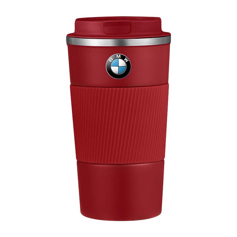 Edelstahl Gazoo Racing Emblem Kaffee Thermosflasche Thermobecher für BMW M E36 E46 E90 E60 E39 F30 F10 F20 X5 E70 E53 G30 E91 E92 E93 BMW rot
