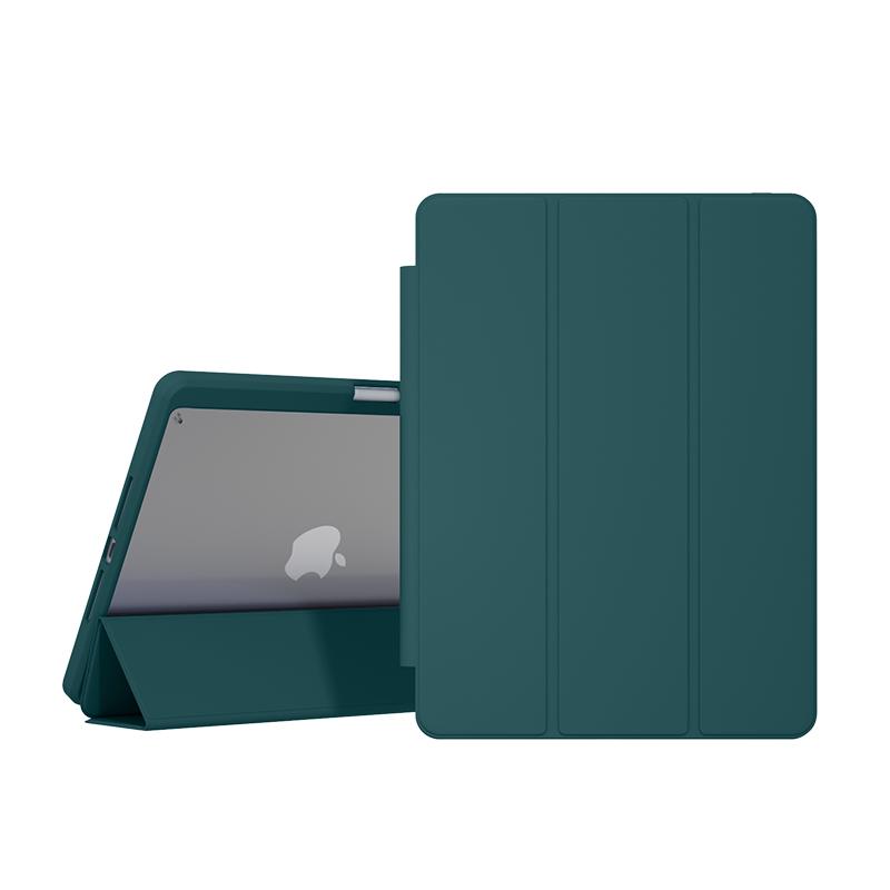 Für iPad Air 5 10,9 2022 A2588 A2591 Smart Cover Mit Bleistift Halter Für iPad Air 4 10,9 2022 Acryl zurück Tablet Fall iPad Air4  Air5 10.9 dunkelgrüne