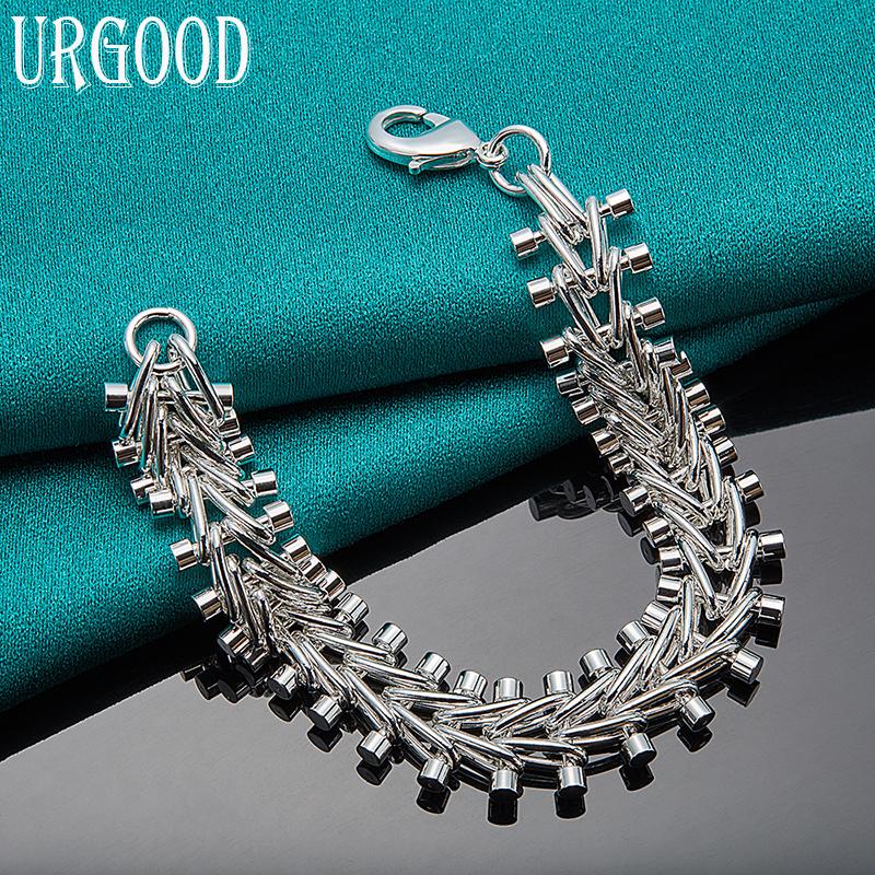 925 Sterling Silber Damen- und Herrenarmbänder, Hochzeitsfeier, Geschenke, Modeschmuck 20cm