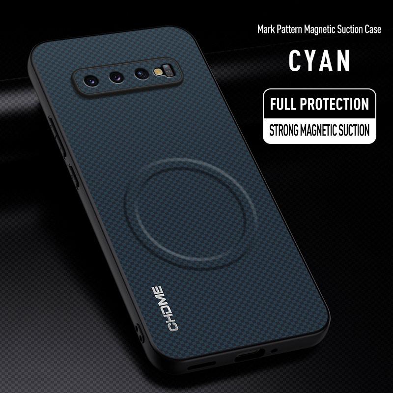Für Samsung Galaxy S10 5G Hülle Luxus Auto Magnetischer Halter Handyhülle Für Samsung S10 5G TPU Silikon Stoßfest Schutzhülle For Samsung S10 5G blau