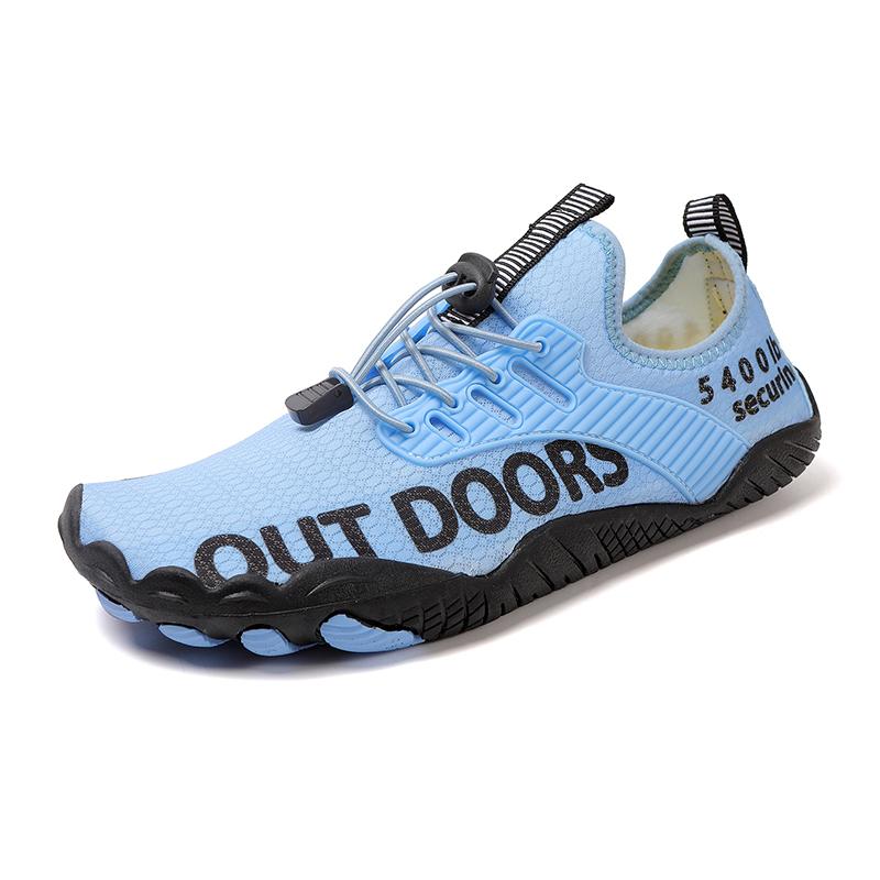 Neue Sommer Eltern-Kind Fitness Outdoor Barfuß Strand Badeschuhe Schnelltrocknend Atmungsaktiv Wandern Leichtgewicht Wasserschuhe 46 blau