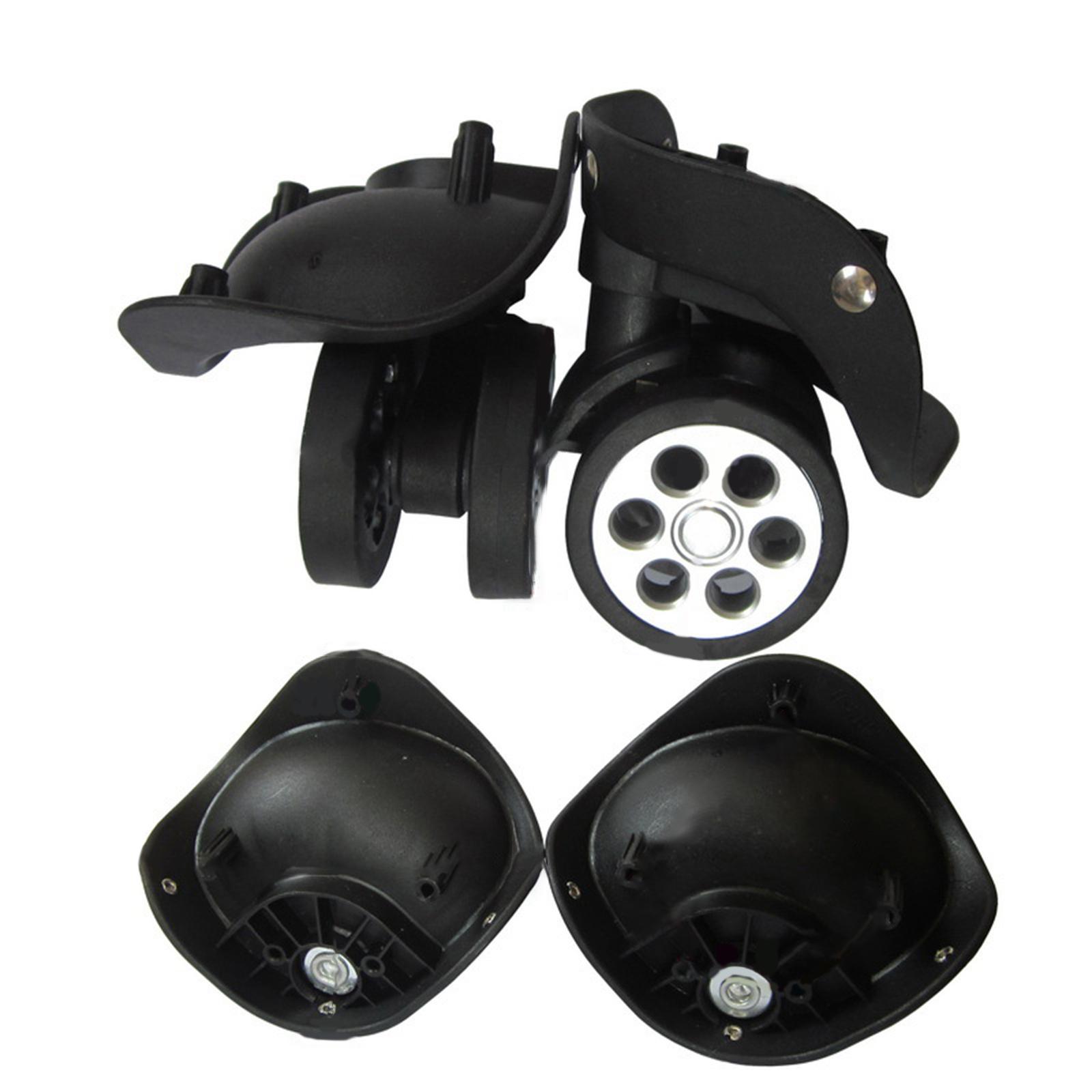 1 paar A79 Trolley Gepäck Rad Reparatur Reise Koffer Teile Zubehör Rad Ersatz Räder S schwarz