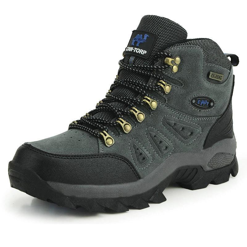 Im freien Wasserdichte Wanderschuhe Männer Frauen Winter Schuhe Walking Klettern Wanderschuhe Berg Sport Stiefel Jagd Herren Turnschuhe 38 grau