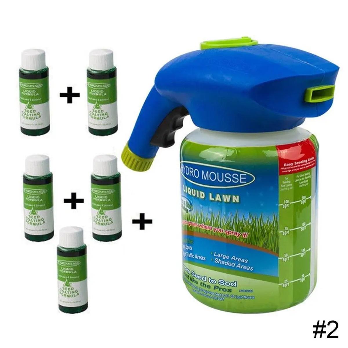 Garten Hydro Hydro Mousse Flüssiger Rasensamen Sprüher mit Wachstumsförderndem Hoher Qualität für Werkzeug Sprühsystem(Keine Kerne) A blue