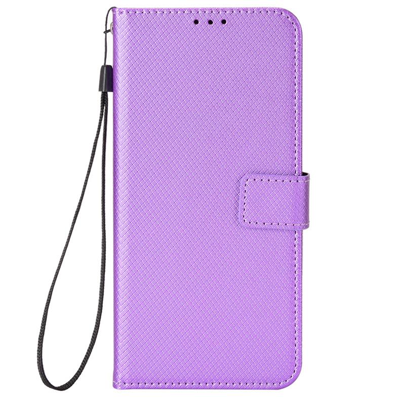 Für Cubot Note 50 Telefon Fall Diamant Muster Luxus Flip Leder Brieftasche Abdeckung Für Cubot Note 21 P60 Magnetische Telefon Tasche Cubot P60 violett