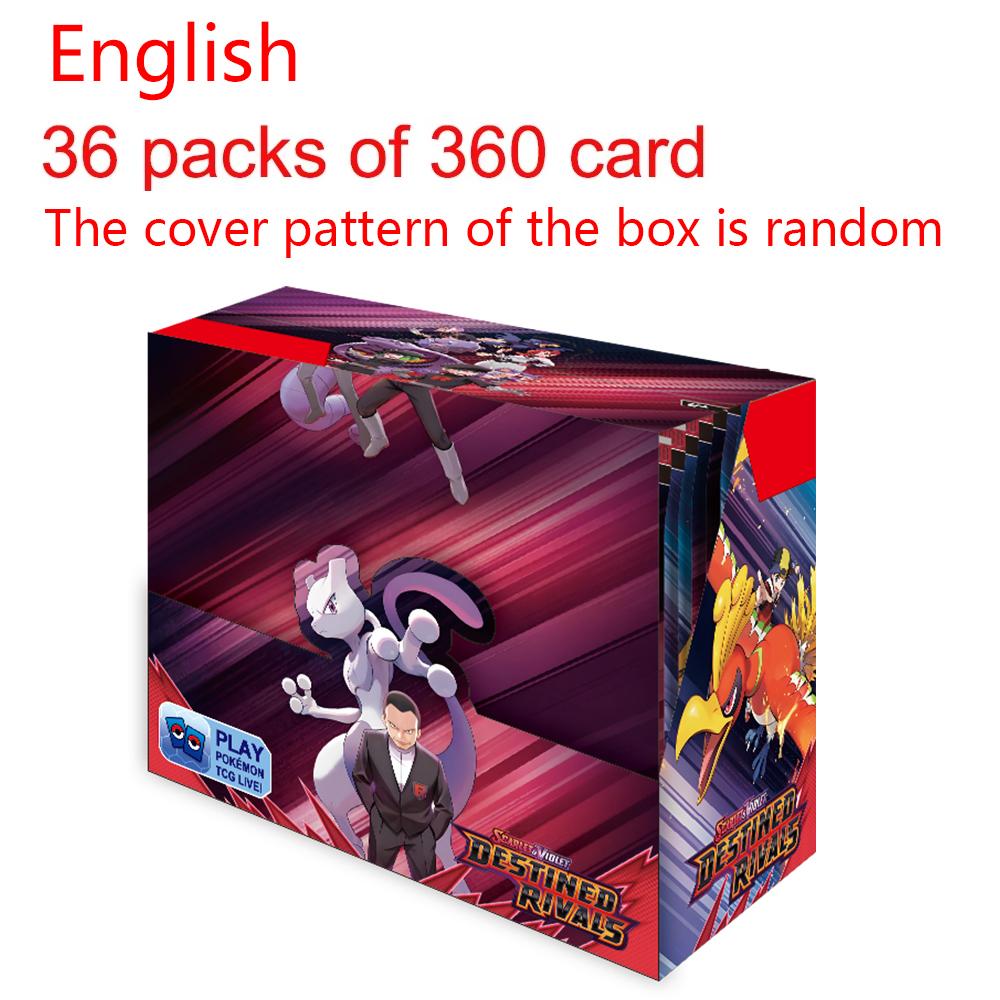 Ungiftig Neu 360 Pokémon Karmesinrot Violett Schwarzer Drache Weißer Drache Karte Pokémon Booster Schwert Schild Serie Haustier Elf Flash-Karte