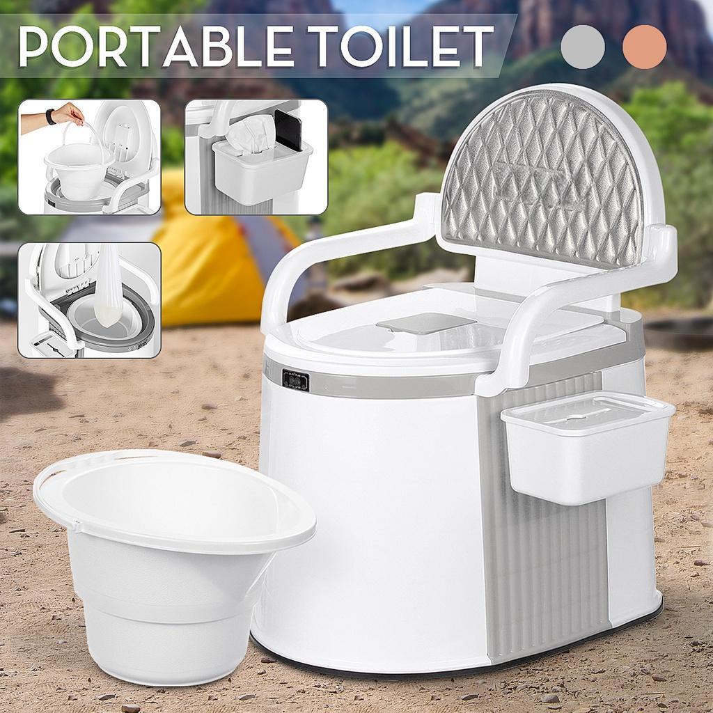 150 KG Tragbare Toilette Outdoor Camping Erwachsene Kinder Mobile Toilette Camping Toilette Für Zuhause Ältere Krankenhaus Reise Boot Schwangere grey grau