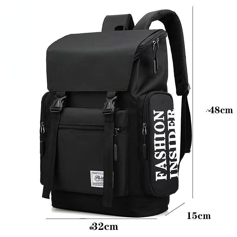 Männer Rucksack Trend Große Kapazität Freizeit Reise Rucksack Männliche Gymnasiast Schultasche männer Business Büro Computer Tasche Thickened schwarz