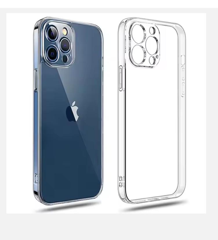 Luxury Transparent Case For iPhone 16 15 11 12 13 14 Pro Max Soft TPU Silicone For iPhone XR XS Max 8 Plus Back Cover Clear Case For iPhone 14 Pro