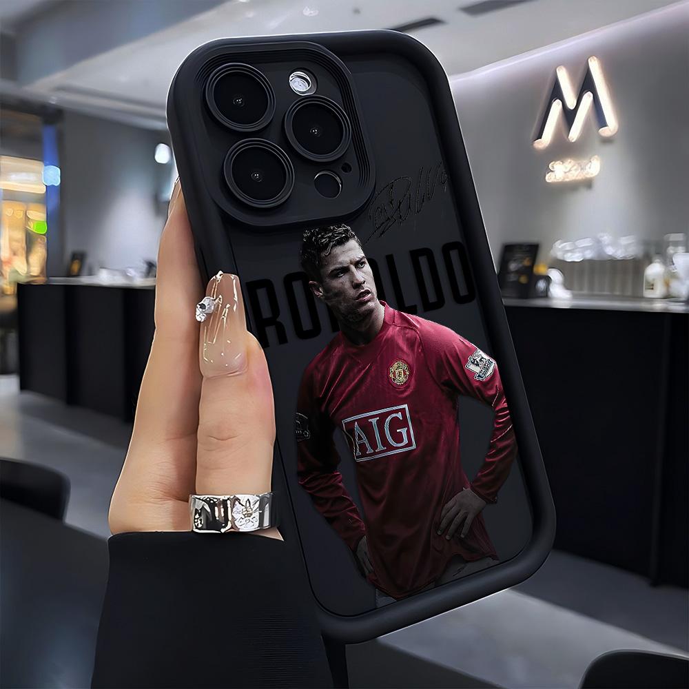Berühmte Fußballspieler C-CR7 Handyhülle für iPhone 17 16e 16 15 14 13 12 11 Air Pro Max Mini XR XS X Plus Weiche TPU-Rückseite iPhone 17 Air