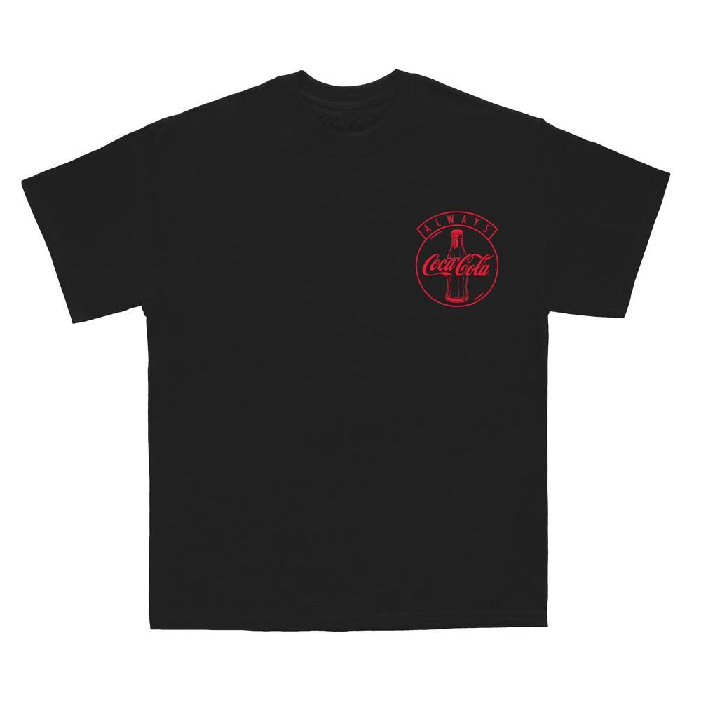 Coca-Cola Unisex-T-Shirt mit Always-Logo für Erwachsene XXL schwarz