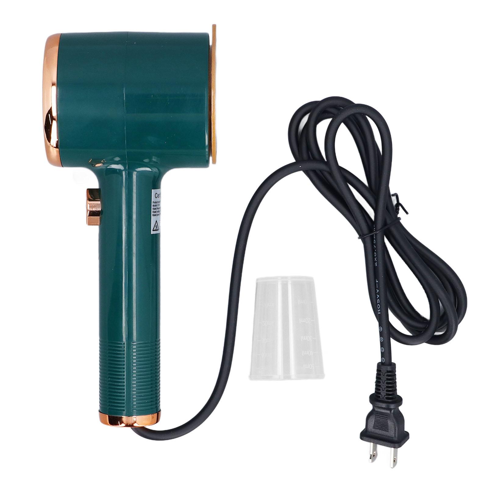 Handdampfbügeleisen Tragbarer Stoff-Faltenentferner Dampfbügeleisen Schnellaufheizend Kleidung grün